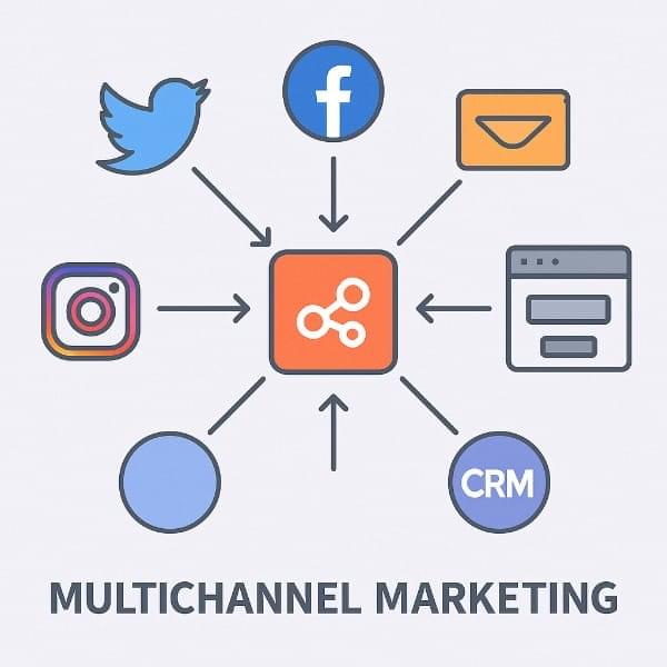 多渠道行銷示意圖